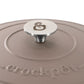 Crockpot Artisan 5 Quart Enameled Cast Iron Dutch Oven in Matte Dusty Pink