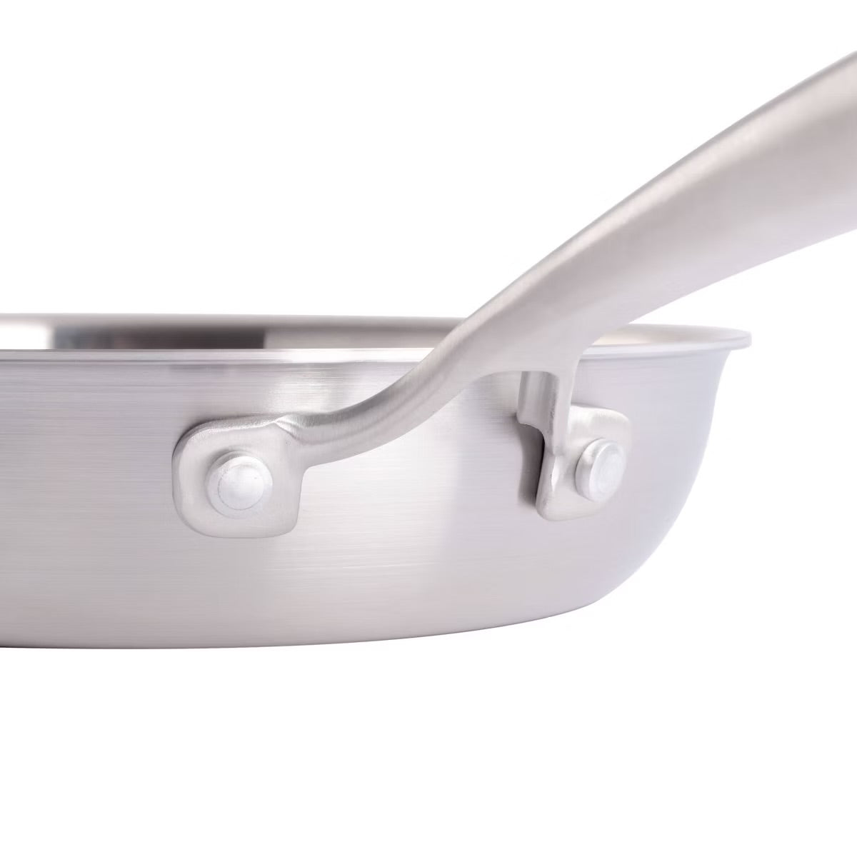 Babish 8" Stainless Steel Tri-Ply Double Riveted Fry Pan in Silver