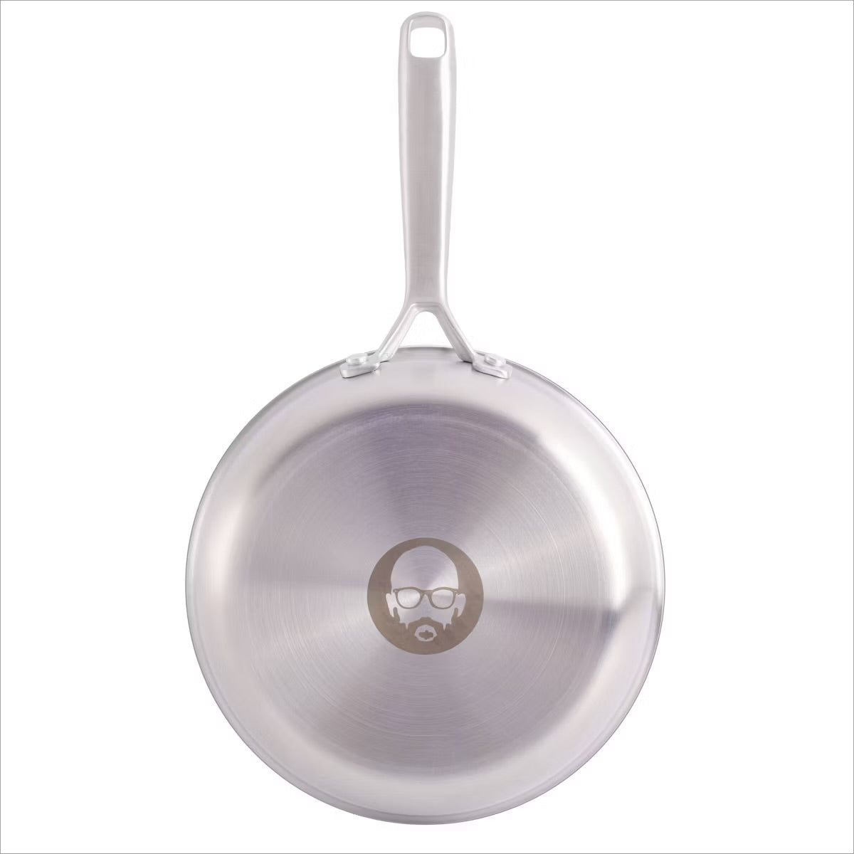 Babish 8" Stainless Steel Tri-Ply Double Riveted Fry Pan in Silver