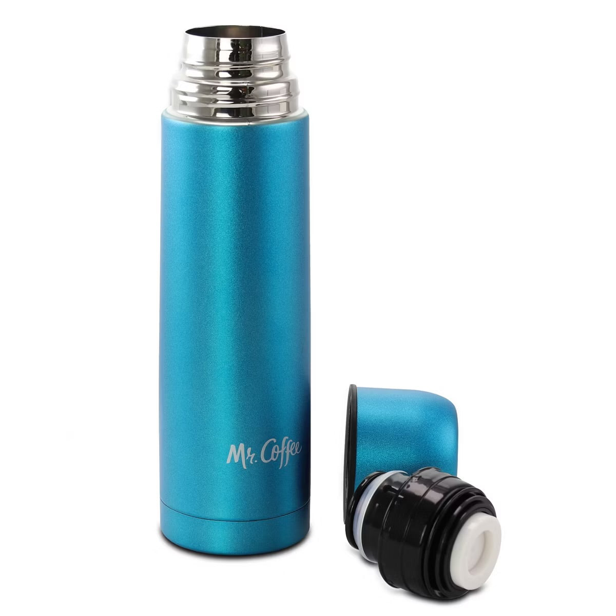 Mr. Coffee Luster Javelin 4 Piece 16 oz Stainless Steel Thermal Travel Bottle Se