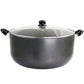 Better Chef 24 Quart Heavy Gauge Aluminum Dutch Oven in Granite Grey