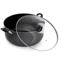 Better Chef 24 Quart Heavy Gauge Aluminum Dutch Oven in Granite Grey