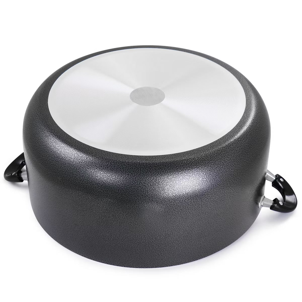 Better Chef 24 Quart Heavy Gauge Aluminum Dutch Oven in Granite Grey