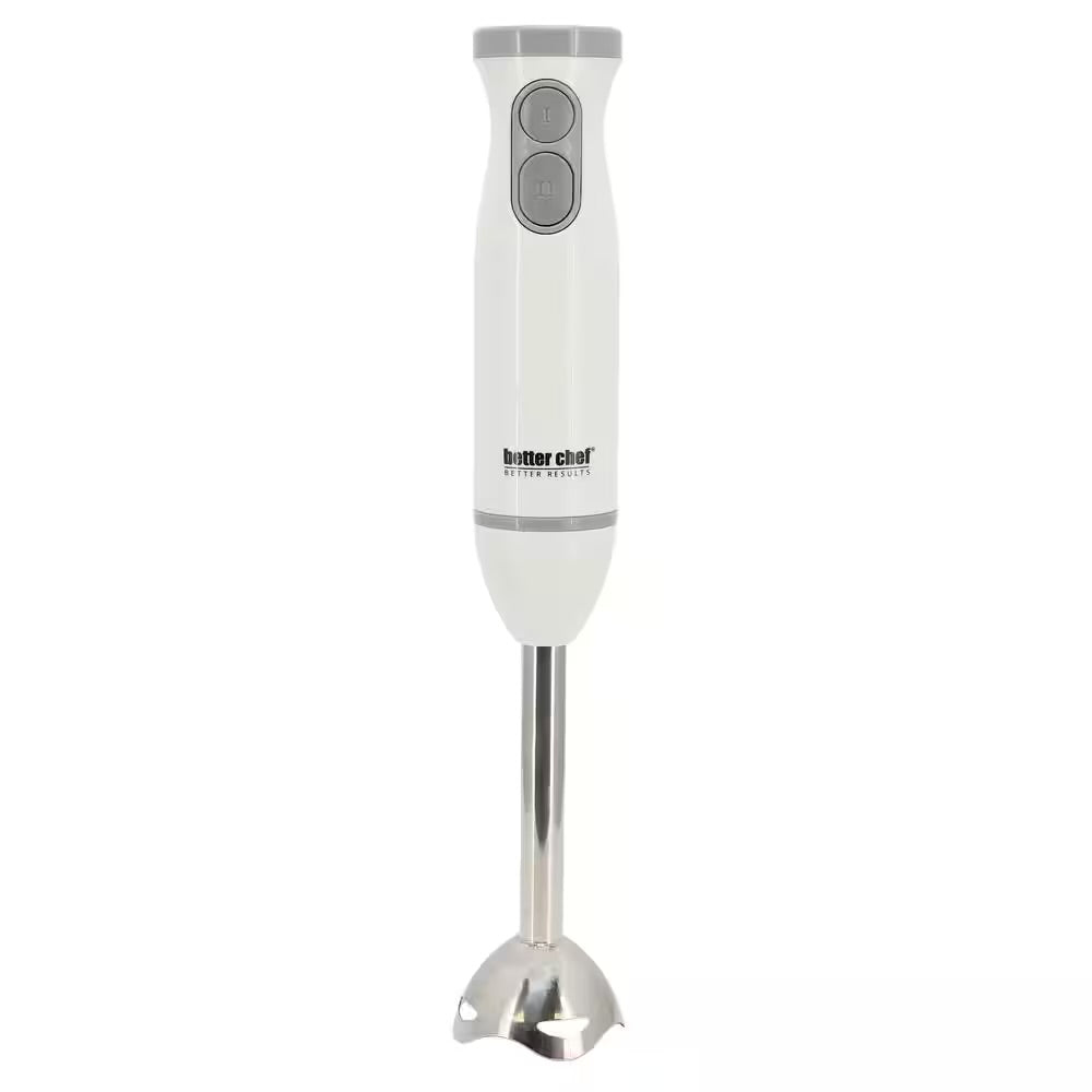 Better Chef 2-Speed 150-Watt Immersion Hand Blender in White