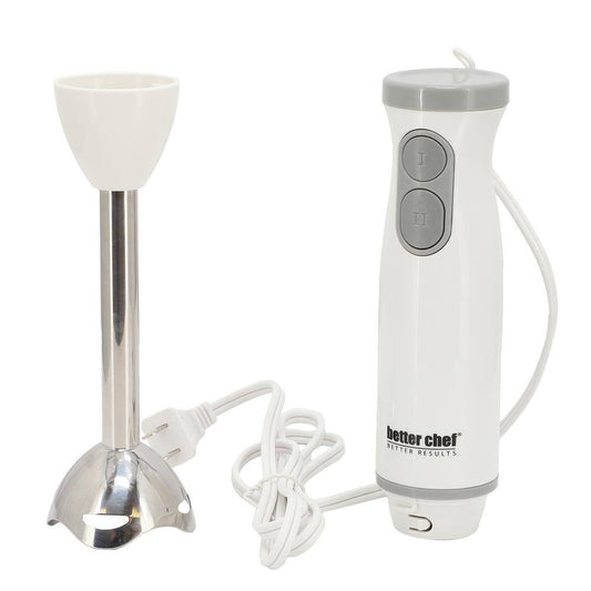 Better Chef 2-Speed 150-Watt Immersion Hand Blender in White