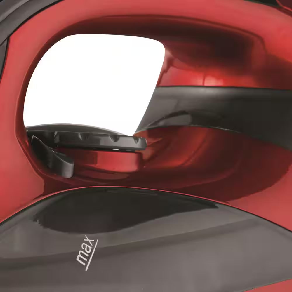 Brentwood Red 1200W Steam Iron w Spray Vertical Auto-Off