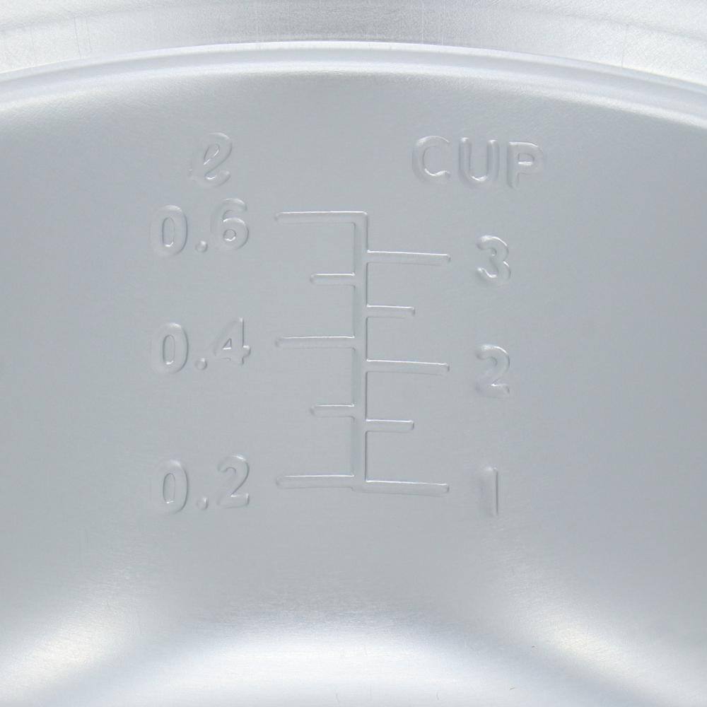 Better Chef 3 Cup White Automatic Rice Cooker w Stainless Pot