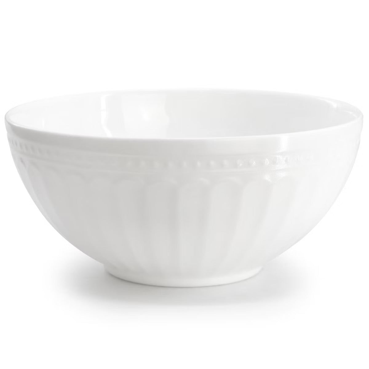 Ultra by Gibson Swanton Arch 12 Piece White Opal Glass Dinnerware Set