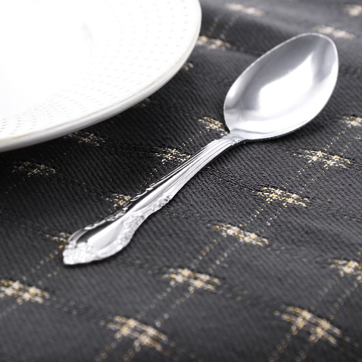 Abbie 24 Piece Tumble Polished Stainless Steel Teaspoon Set