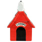 Gibson Peanuts Snoopy Dog House Durastone 11.2" Red Cookie Jar