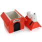 Gibson Peanuts Snoopy Dog House Durastone 11.2" Red Cookie Jar