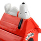 Gibson Peanuts Snoopy Dog House Durastone 11.2" Red Cookie Jar