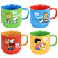 Gibson Peanuts Gentle Reminders 4 Piece Stoneware Mug Set w Stand