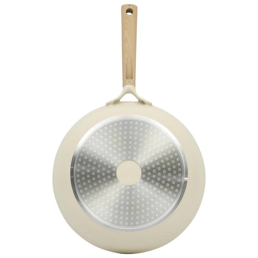 Gibson Folkstone 12" Beige Ceramic Nonstick Aluminum Frying Pan Frypan