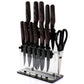 Soho Lounge 13 Piece Nonstick Stainless Cutlery Set w Knife Stand