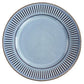 Gibson Elite Mendocino 16 Piece Glazed Blue Stoneware Dinnerware Set
