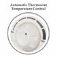 Optimus 1500W Red Retro Oscillating Fan Heater w Thermostat Auto-off