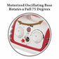 Optimus 1500W Red Retro Oscillating Fan Heater w Thermostat Auto-off