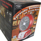 Optimus 1500W Red Retro Oscillating Fan Heater w Thermostat Auto-off