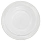 Gibson Ultra Swanton Stripe 12 Piece White Opal Glass Dinnerware Set