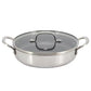 Better Chef 10" 3-Ply Stainless Steel Nonstick Deep Fry Pan w Lid in Silver