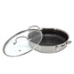 Better Chef 10" 3-Ply Stainless Steel Nonstick Deep Fry Pan w Lid in Silver