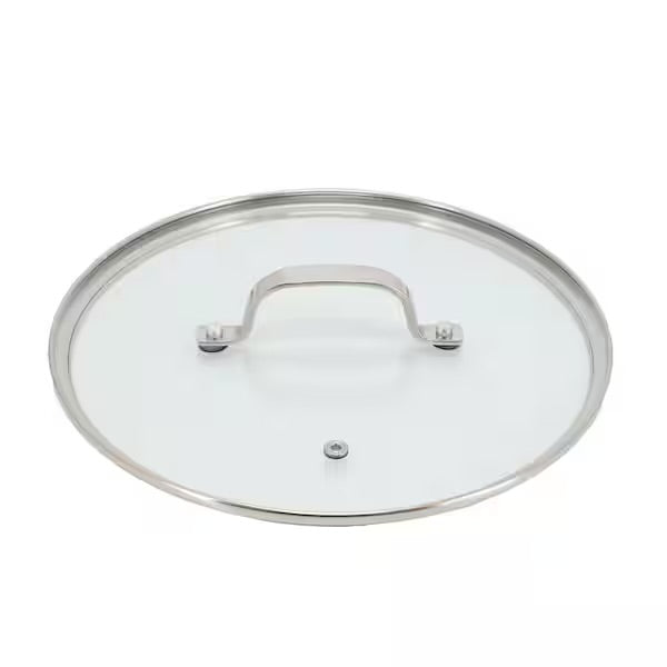 Better Chef 10" 3-Ply Stainless Steel Nonstick Deep Fry Pan w Lid in Silver