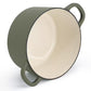 Crockpot Artisan 7 Qt Round Enameled Matte Green Cast Iron Dutch Oven
