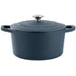 Crockpot Artisan 7 Qt Round Enameled Navy Blue Cast Iron Dutch Oven
