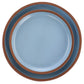 Soho Lounge Lagos Matte Blue 16 Piece Terracotta Double Bowl Dinnerware Set