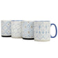Mr. Coffee Parkmill 17 oz 4 Piece Stoneware Coffee Mug Set in Assorted Designs