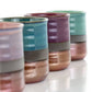 Gibson Copper Tonal 4 Piece 18 oz Round Glazed Stoneware Mug Set Assorted Colors