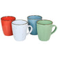Elama Evelyn 20 Pc Round Stoneware Dinnerware Dish Set for 4 in Assorted Colors