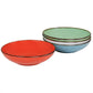 Elama Evelyn 20 Pc Round Stoneware Dinnerware Dish Set for 4 in Assorted Colors