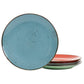 Elama Evelyn 20 Pc Round Stoneware Dinnerware Dish Set for 4 in Assorted Colors