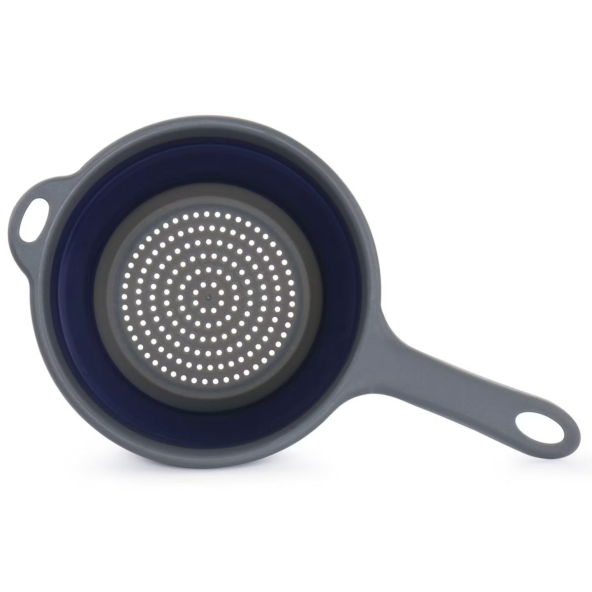 Oster Bluemarine Collapsible Navy Blue Colander w Handle