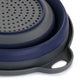 Oster Bluemarine Collapsible Navy Blue Colander w Handle