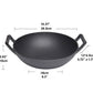 General Store Addlestone 2 Piece 14" Heavy Duty Cast Iron Wok w Wood Lid