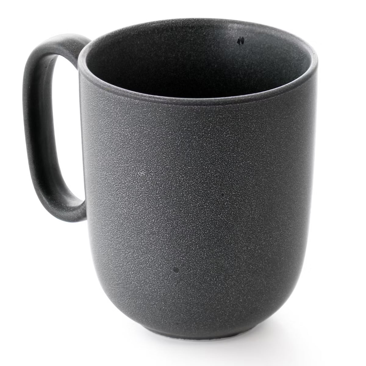 Our Table Landon Gray 4 Piece 15 oz Round Stoneware Mug Set Truffle