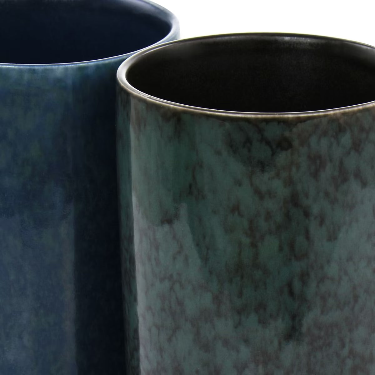 Mr. Coffee Sidewalk Blues 18 oz 4 Piece Stoneware Mug Set Assorted Colors