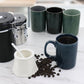Mr. Coffee Sidewalk Blues 18 oz 4 Piece Stoneware Mug Set Assorted Colors