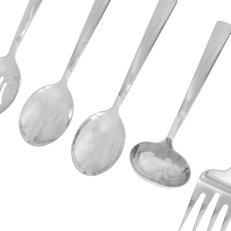 Oster Eastleigh 6 Piece Stainless Steel Hostess Set w Mirror Polish Finish