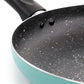 Oster Luneta 11.5" Teal Speckled Aluminum Nonstick Frying Fry Pan