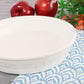 Our Table Simply White 9.5" Round Porcelain Fresh Baked Pie Plate