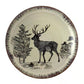 Elama 16 Piece Majestic Elk Rustic Taupe Stoneware Complete Dinnerware Set For 4
