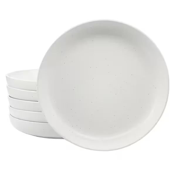 Studio 3B Mio 6 Piece 9.5" Round Stoneware Bowl Set in Sea Salt