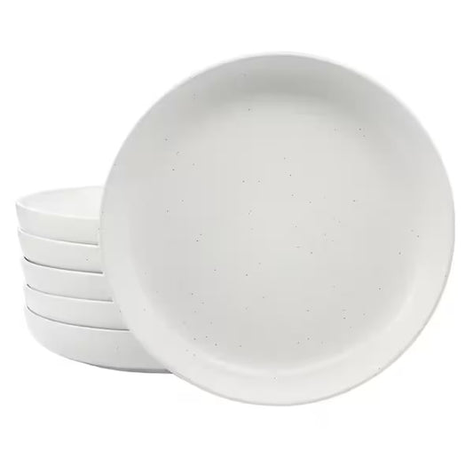 Studio 3B Mio 6 Piece 9.5" Round Stoneware Bowl Set in Sea Salt
