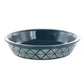 Laurie Gates Blue 10” Wax Relief Stoneware Tierra Pie Baking Dish
