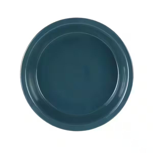 Laurie Gates Blue 10” Wax Relief Stoneware Tierra Pie Baking Dish