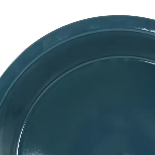 Laurie Gates Blue 10” Wax Relief Stoneware Tierra Pie Baking Dish
